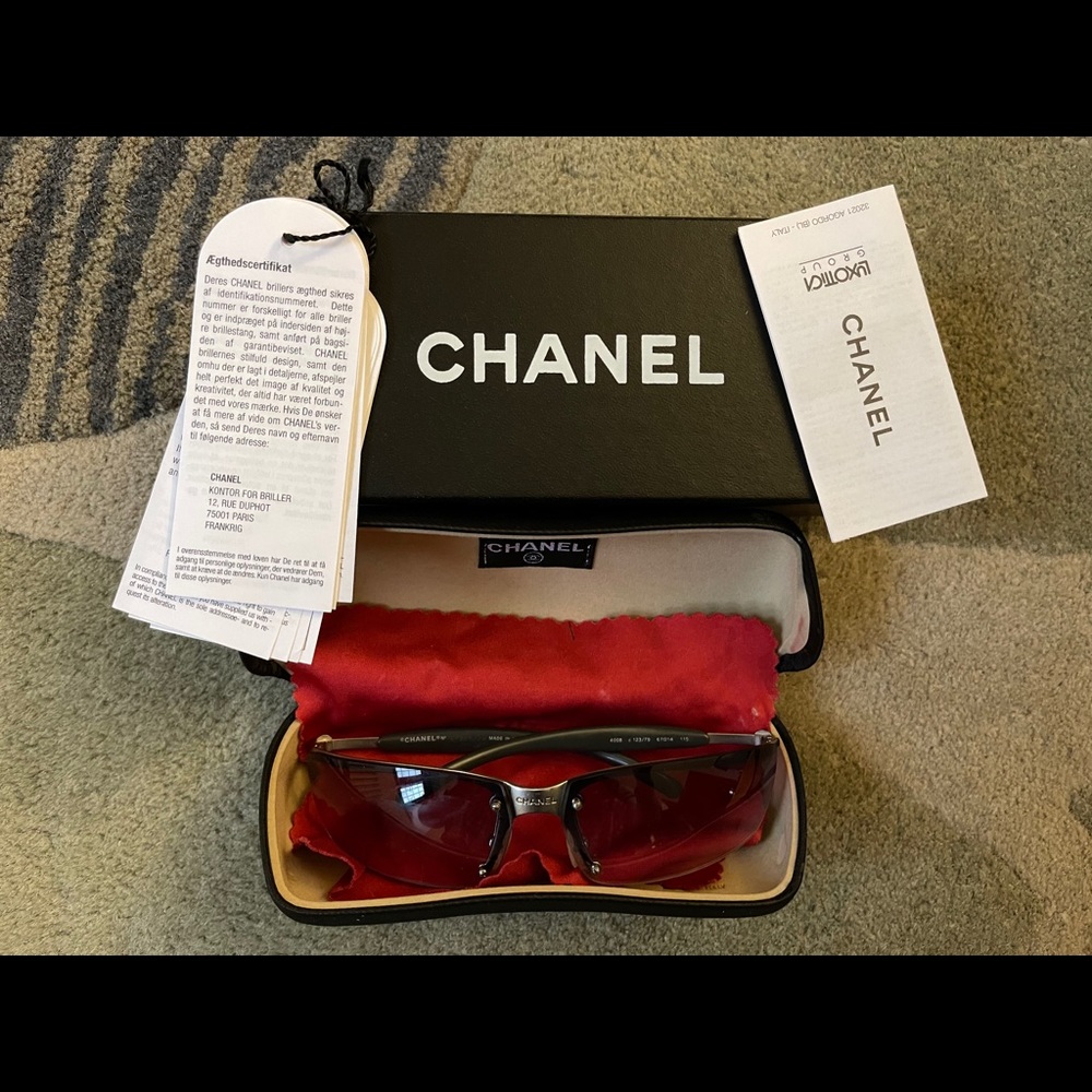 Authentic Chanel  Rimless Sunglasses